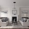 Ekena Millwork Baile Ceiling Medallion (Fits Canopies up to 3 1/4"), Hand-Painted Jet Black, 20"OD x 1 5/8"P CM20BLBLF - alternate 4